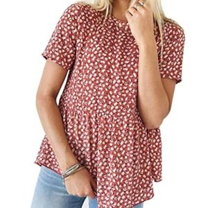 Amazon floral peplum top